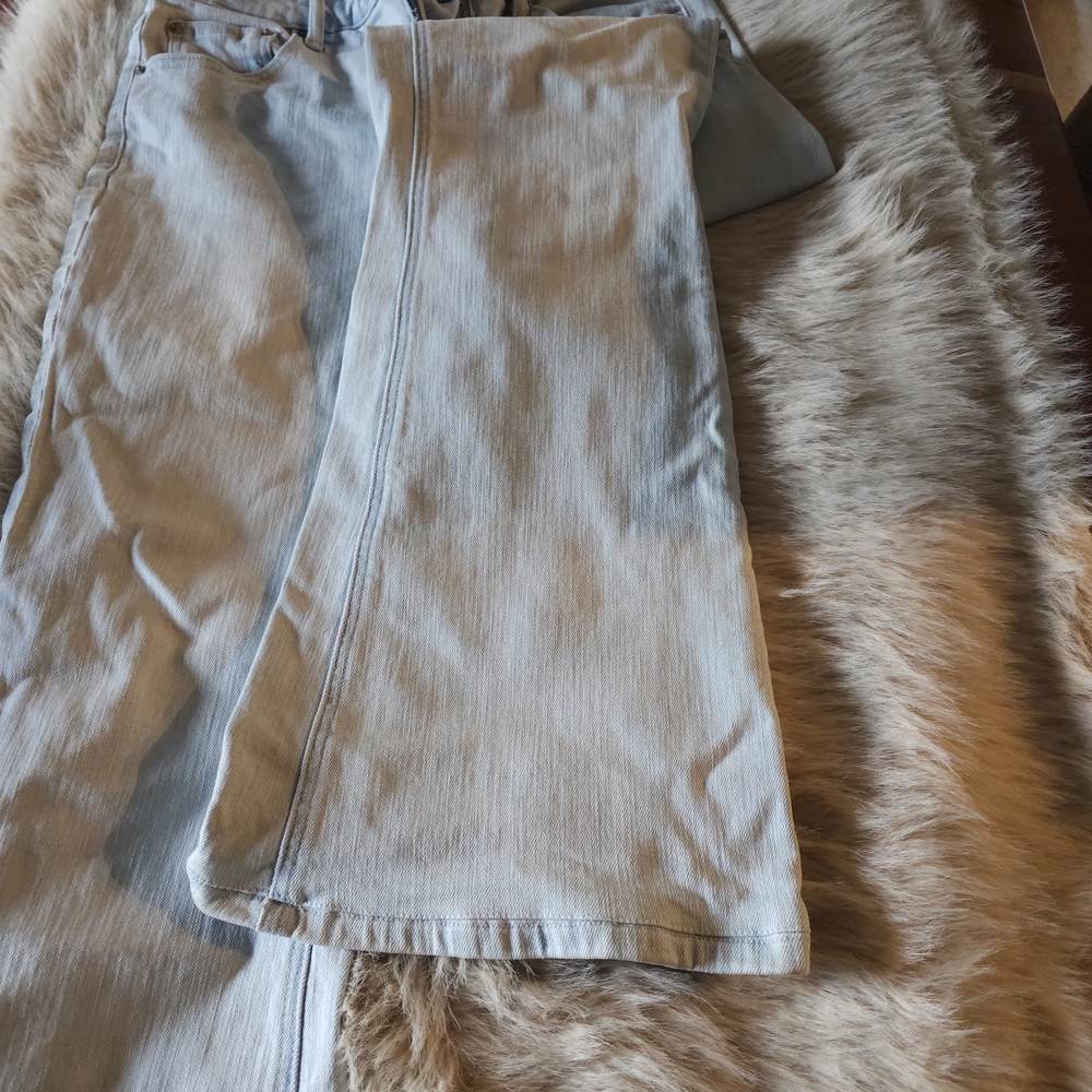 Nica Light Blue Denim Pants